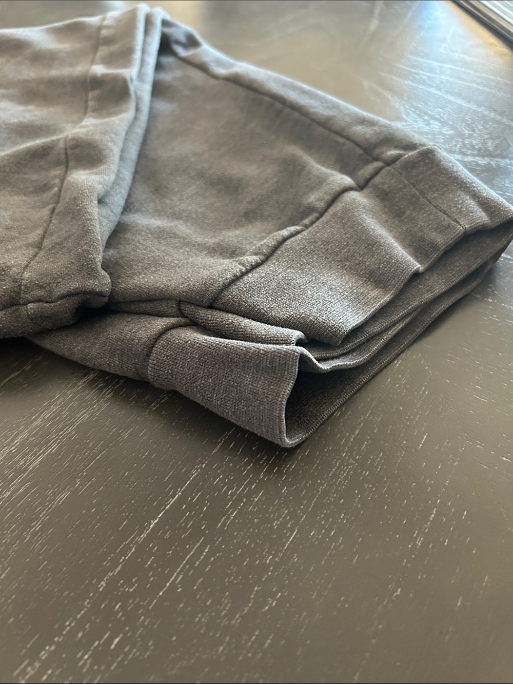 tek gear Men's Dark Gray Crewneck Sweater with Lime Logo Accent - Picture 3 of 3